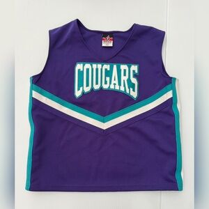 Alleson Athletics Cheerleading Cougars Uniform Top Size Large